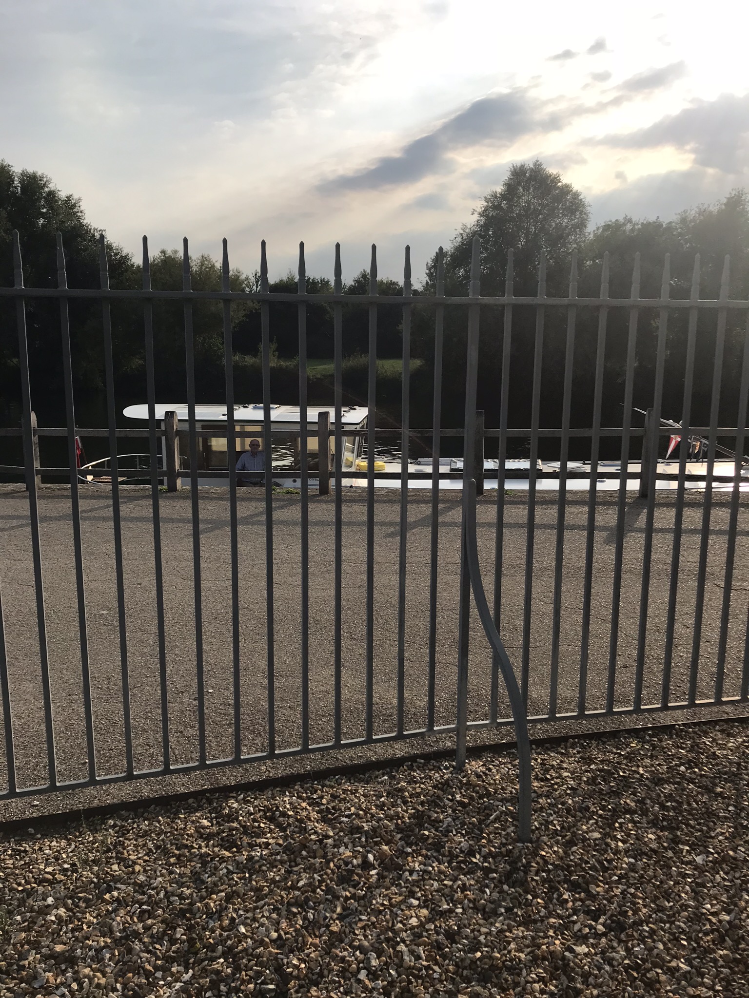 Joie de Vivre parked outside the gates at Hampton Court Palace